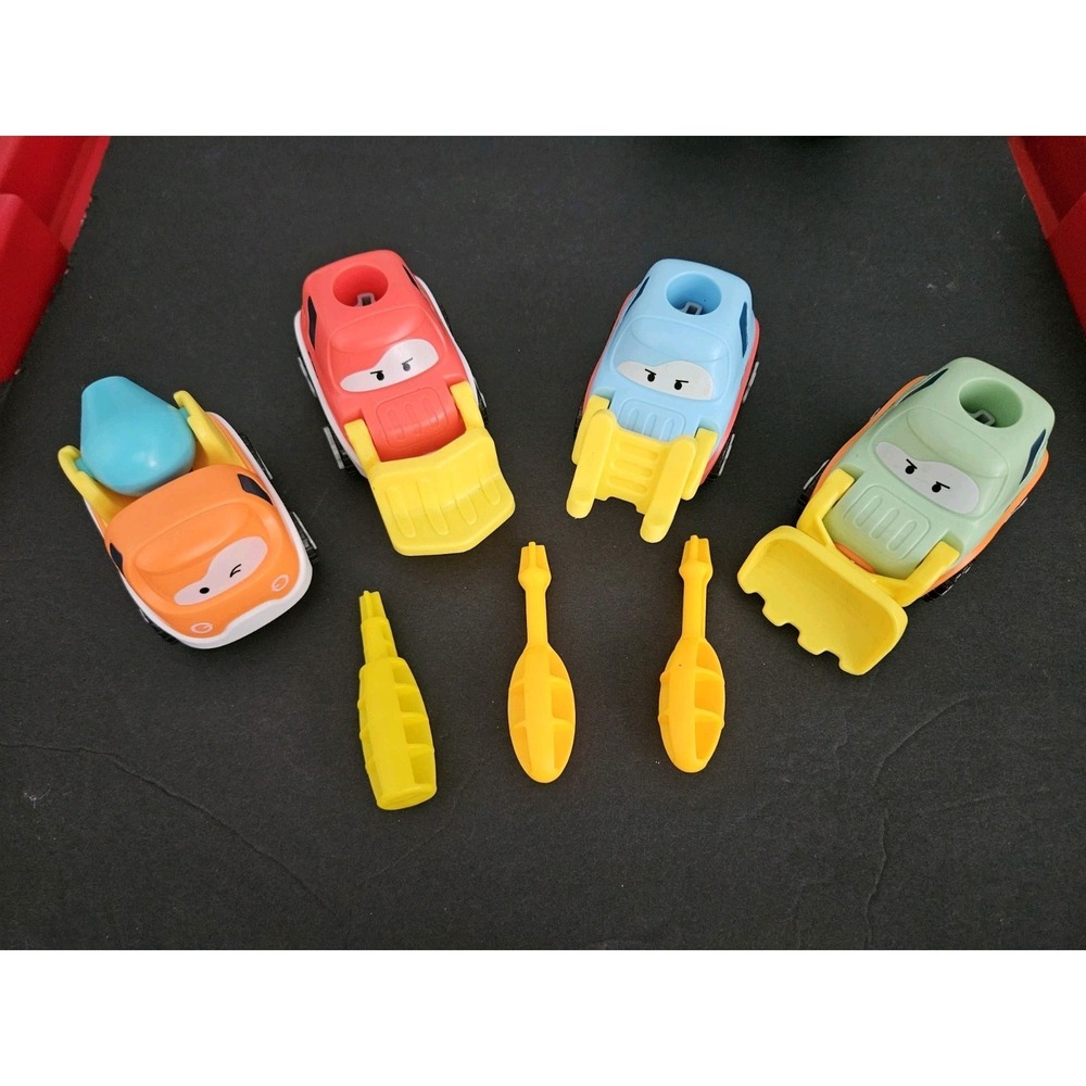 Cartoon‎ Construction Cars Set Of 4 With Screwdrivers